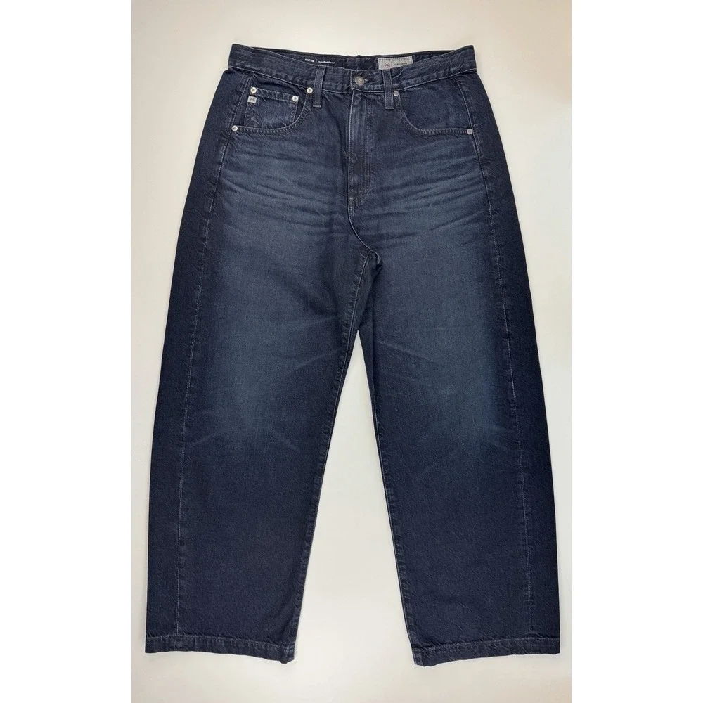 AG JEANS Hattie High Rise Barrel Jeans Japanese Fabric 29 Adriano Goldschmied